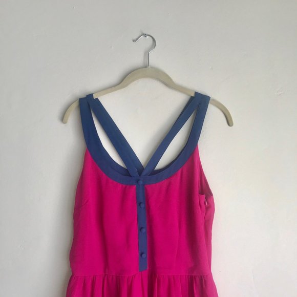 FOREVER 21 / Pink & Blue Flowy Dress - Picture 2 of 7